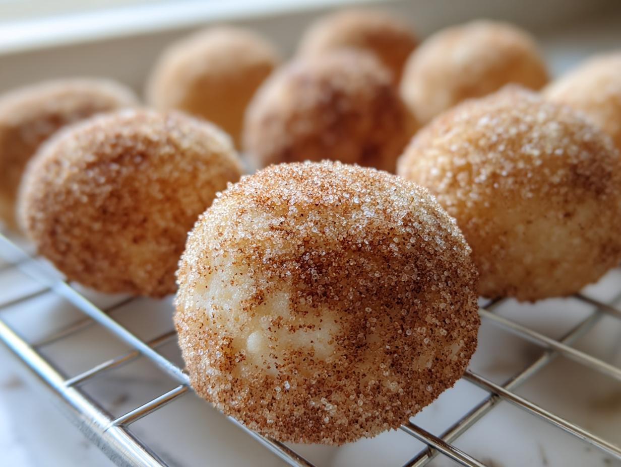 cinnamon sugar snowball cookies - Featured