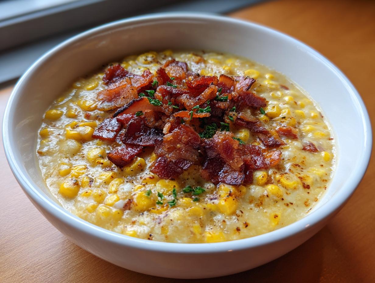 creamy corn chowder - Featured