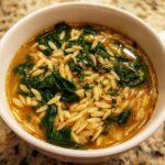 italian orzo spinach soup - Tasty