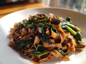 thai drunken noodles - Featured